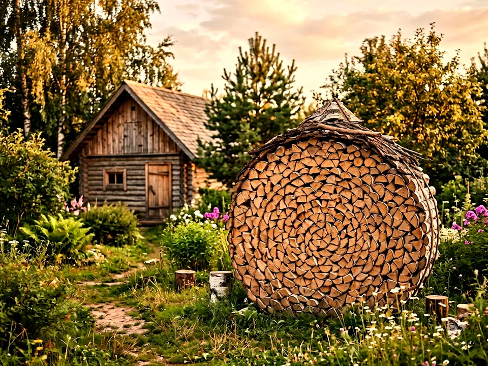 Дуб + укладка в дровник, Прокопьевск, проезд Новая, 10